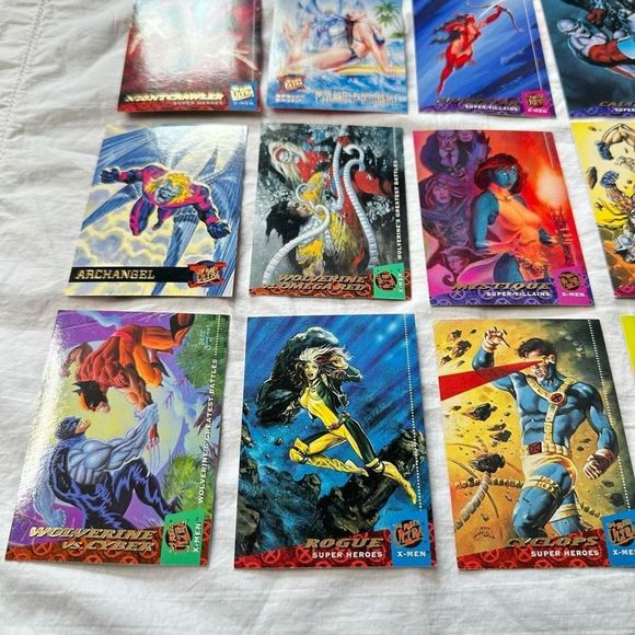 Mixed Vintage Lot 24 Marvel X-Men ‘95 Fleer Ultra Trading Collector Cards Good C - Picture 9 of 13